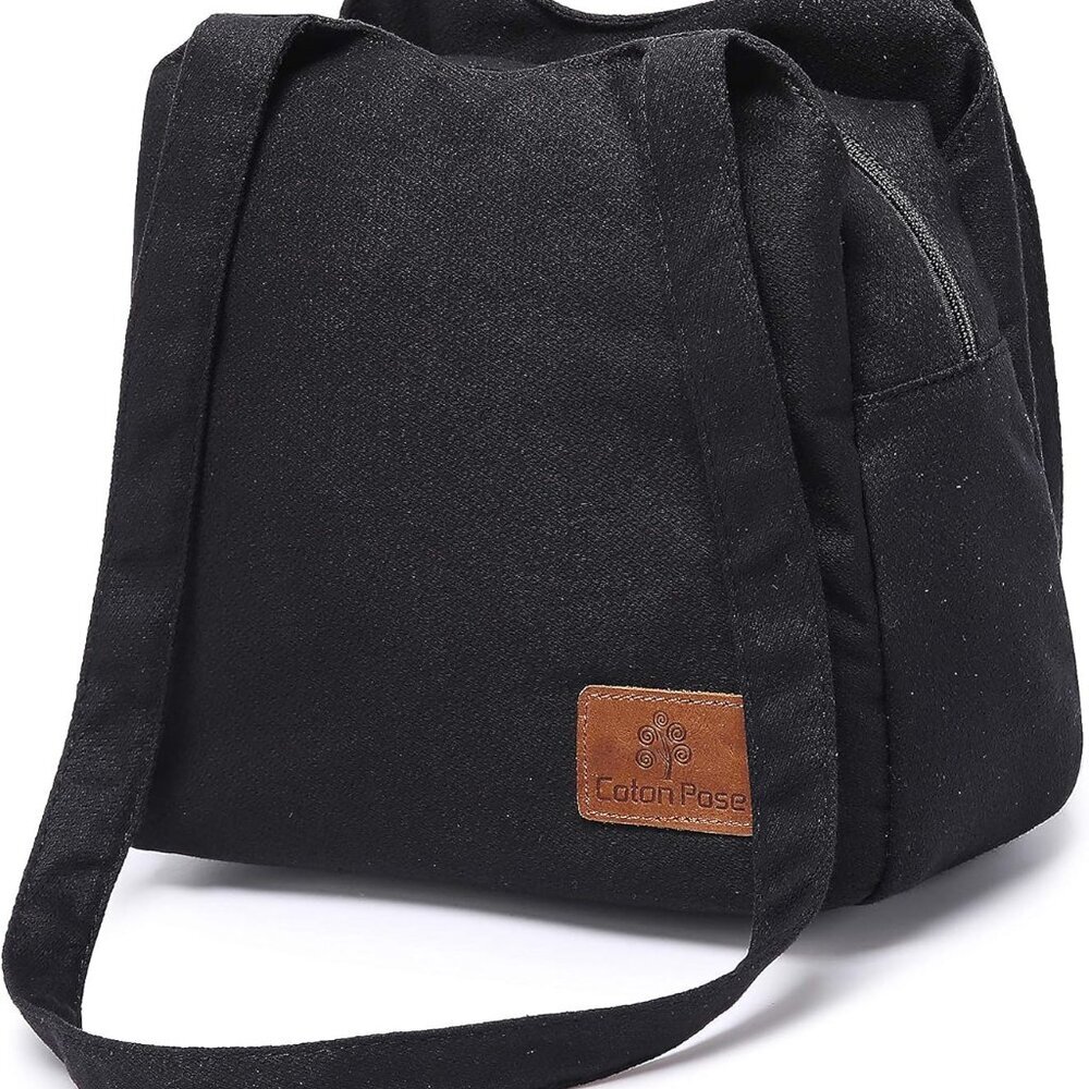 Small Mini Shoulder Bag Hippie Top Zip Canvas Sling Bag Jacquard cloth Handmade